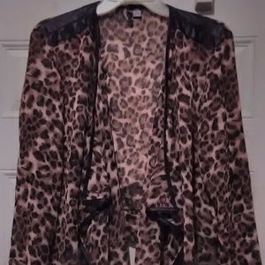 Leopard Jacket, see-thru * new